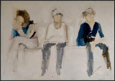 Jean -Pierre et ses amis140 x 100 cm, oil on canvas